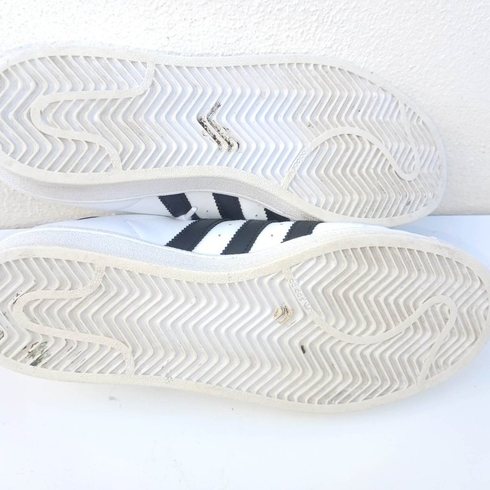 Adidas Men's Size 8.5 White Black Sneakers Shoes - Picture 11 of 13